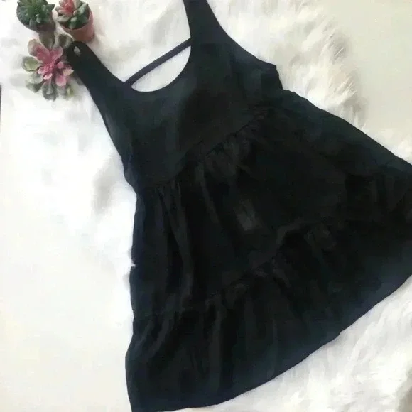 NWT Tobi Black Dress with Open Back - Picture 2 of 6
